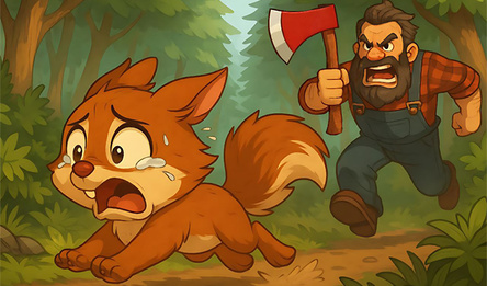 Squirrel and Woodcutter