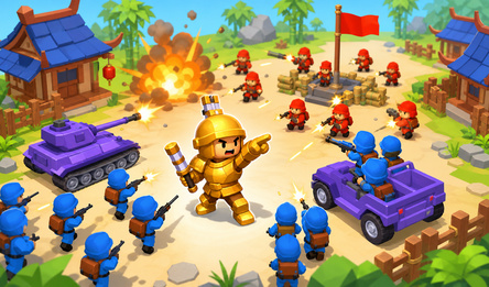 Little Commander: Red vs Blue